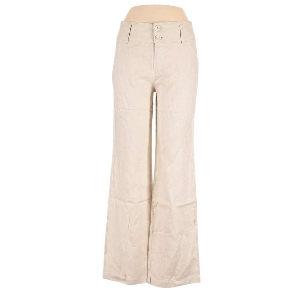 Khaki Bootleg Kick Flare Pants | Size Large | NWT